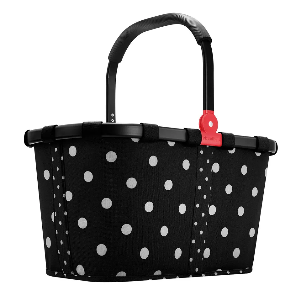 reisenthel-carrybag-frame-einkaufskorb-22-liter-schwarzer-rahmen-black-mixed-dot image 1