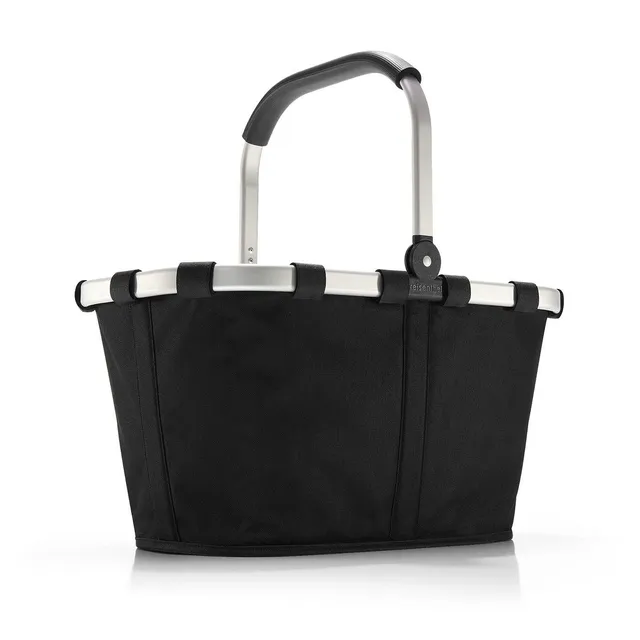 reisenthel-carrybag-schwarz-bk7003-stabiler-einkaufskorb-mit-alurahmen-innentasc image 1