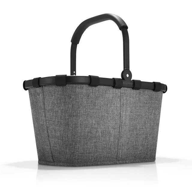 reisenthel-carrybag-twist-silver-einkaufskorb-mit-aluminiumrahmen-innentasche-mi image 1