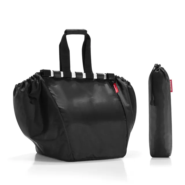 reisenthel-easyshoppingbag-30-liter-schwarz-shopper-mit-einkaufswagen-haken-zum- image 1