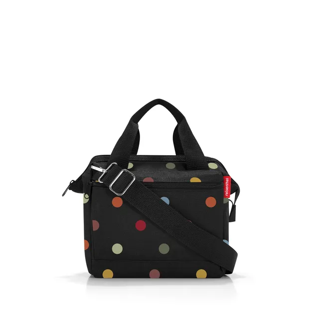 reisenthel-allrounder-cross-dots-crossbody-tasche-4-l-schwarz-mit-bunten-punkten image 1