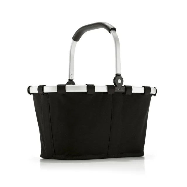 reisenthel-carrybag-xs-black-kleiner-einkaufskorb-mit-aluminiumrahmen-standf-en- image 1