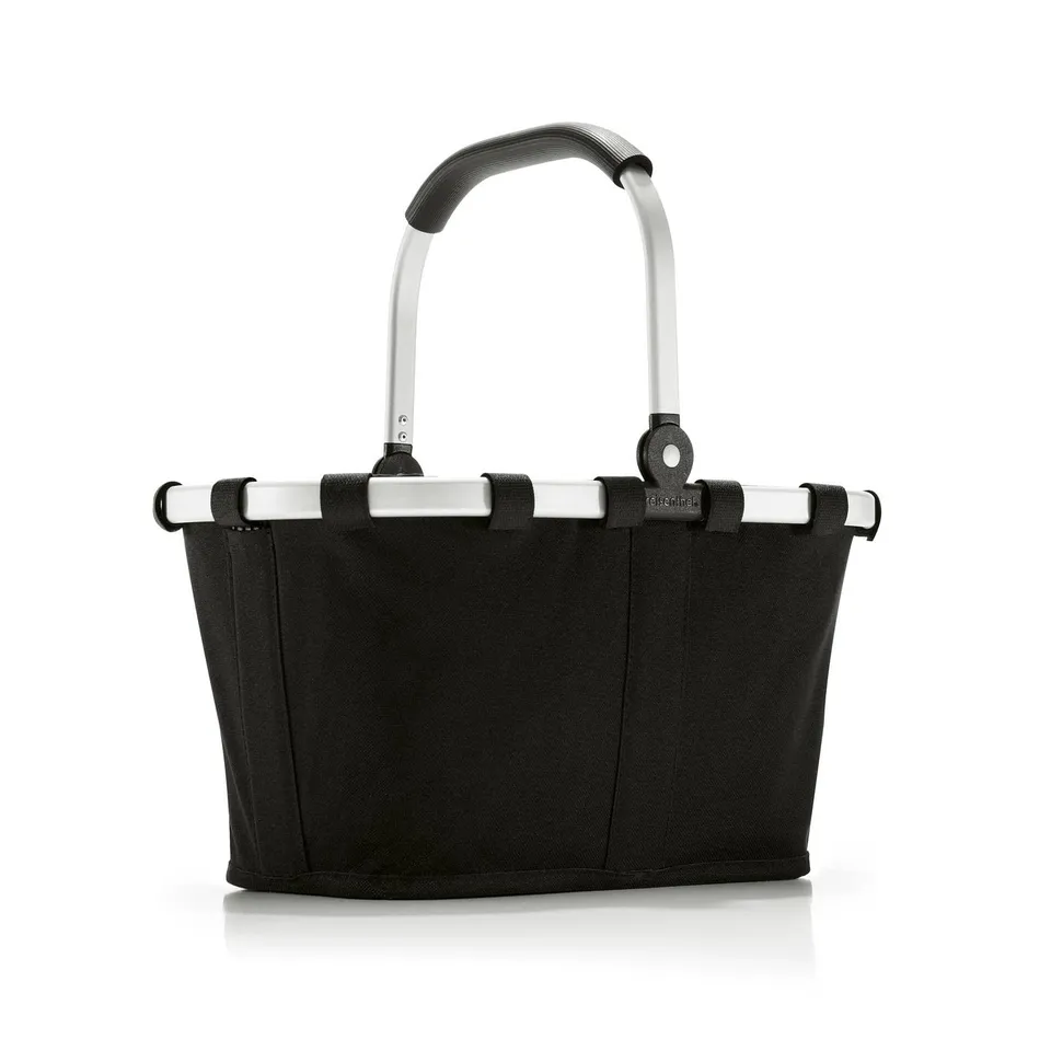 reisenthel-carrybag-xs-black-kleiner-einkaufskorb-mit-aluminiumrahmen-standf-en- image 1