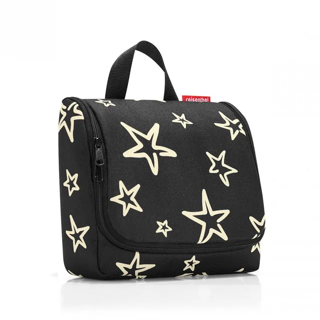 reisenthel-toiletbag-stars-kulturbeutel-waschtasche-3-l-mit-aufh-ngehaken-schwar image 1