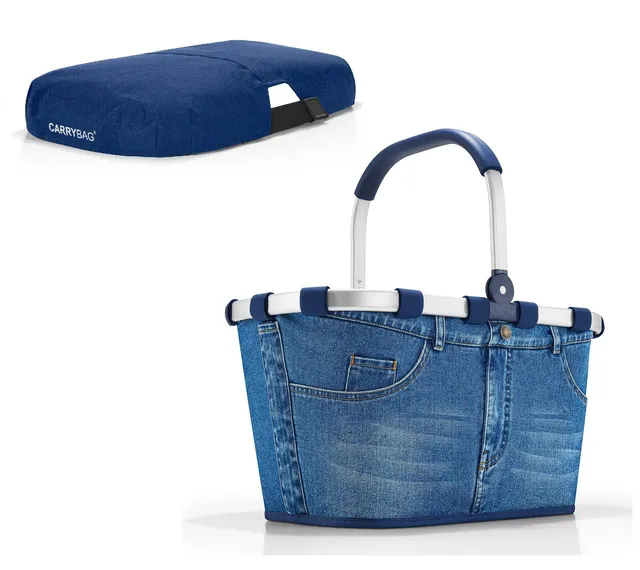 reisenthel-carrybag-set-bk4063-cover-bp4059-einkaufskorb-22-l-mit-aluminiumrahme image 1