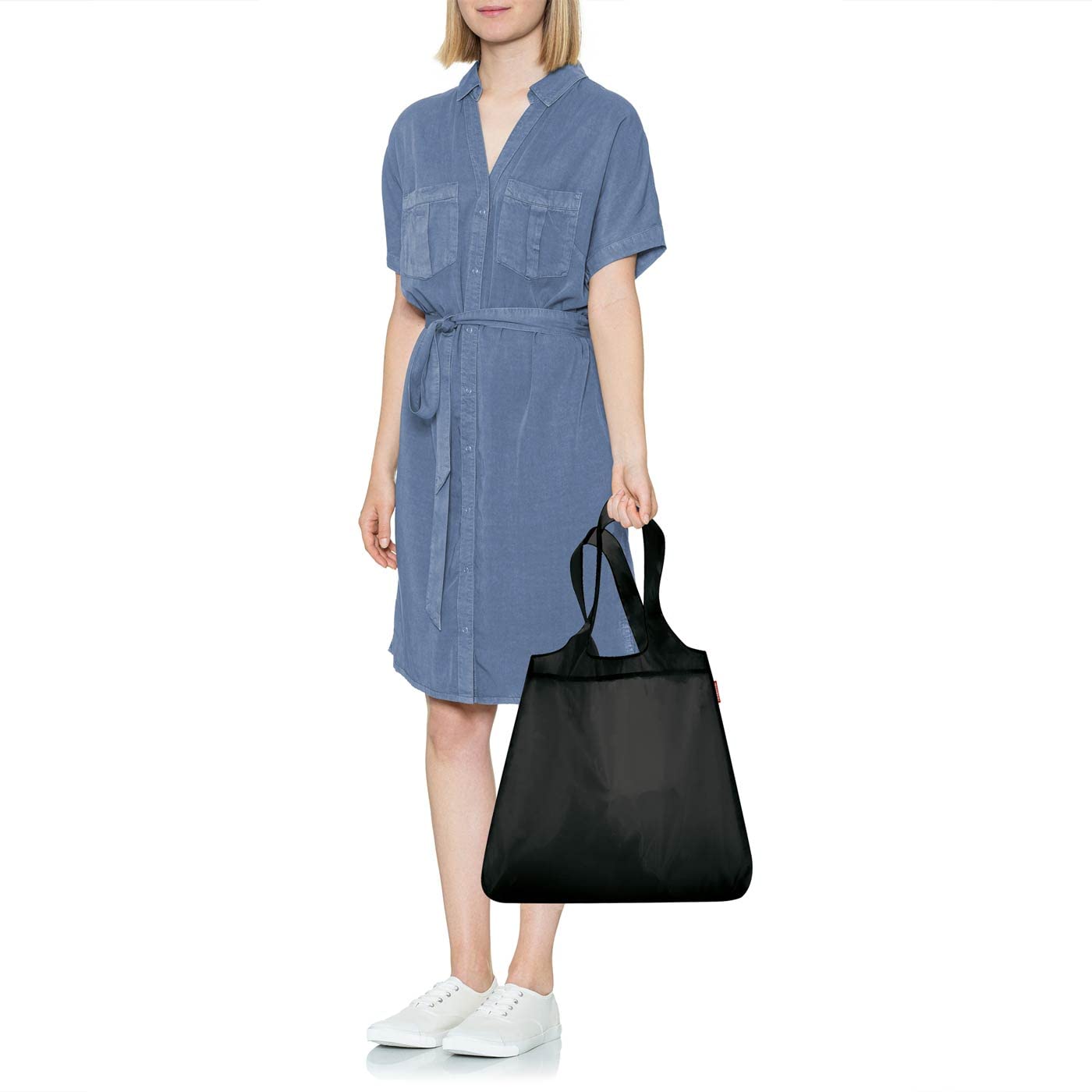 reisenthel-mini-maxi-shopper-faltbarer-kompakt-rucksack-15-l-wasserabweisend-sch image 2