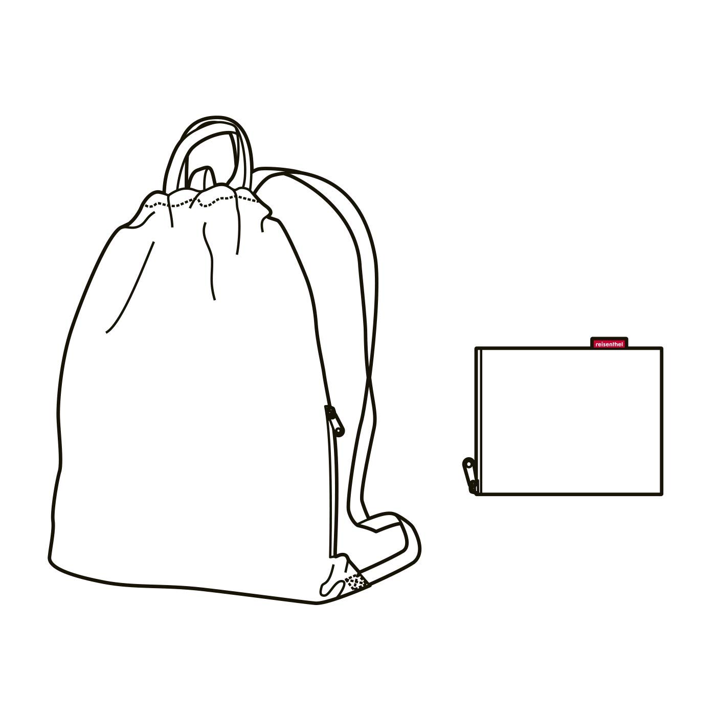 reisenthel-mini-maxi-sacpack-turnbeutel-paisley-ruby-rucksack-15-liter-wasserabw image 4