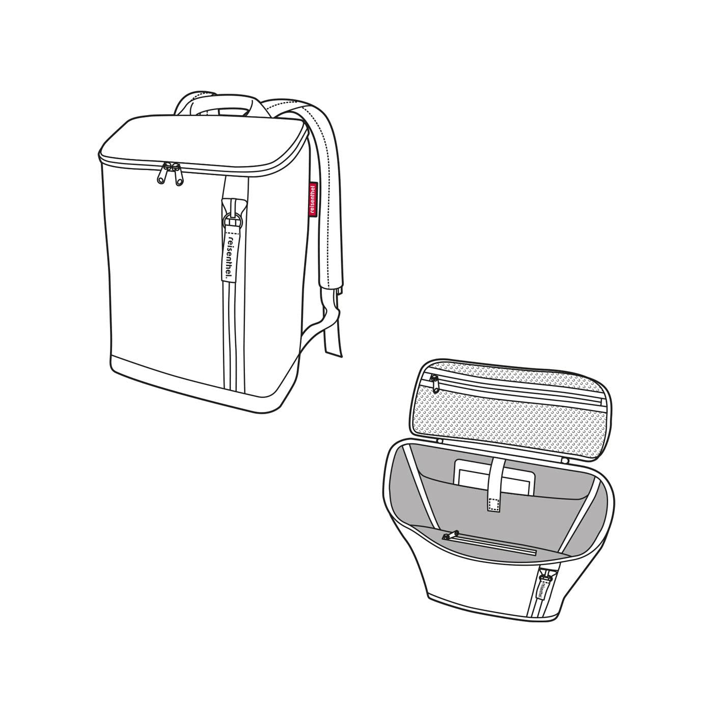 reisenthel-overnighter-backpack-m-sportlich-eleganter-handgep-ck-rucksack-mit-la image 4