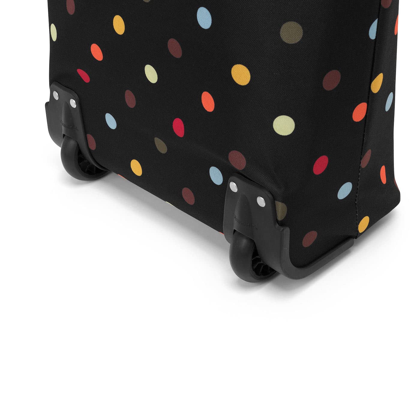 reisenthel-trolley-m-shopping-trolley-43-liter-in-dots-mit-silbernem-rahmen-roll image 4