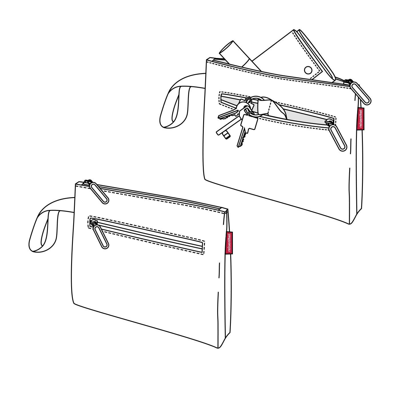 reisenthel-case-1-kosmetikt-schchen-etui-kosmetiktasche-federmappe-24-cm-ruby-do image 2