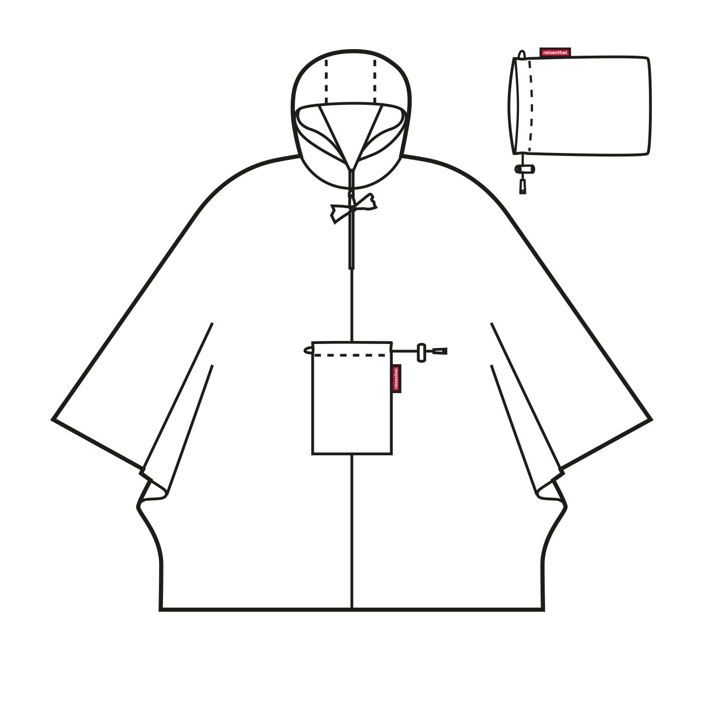 reisenthel-mini-maxi-poncho-kompakter-regenschutz-aus-recycelten-flaschen image 4