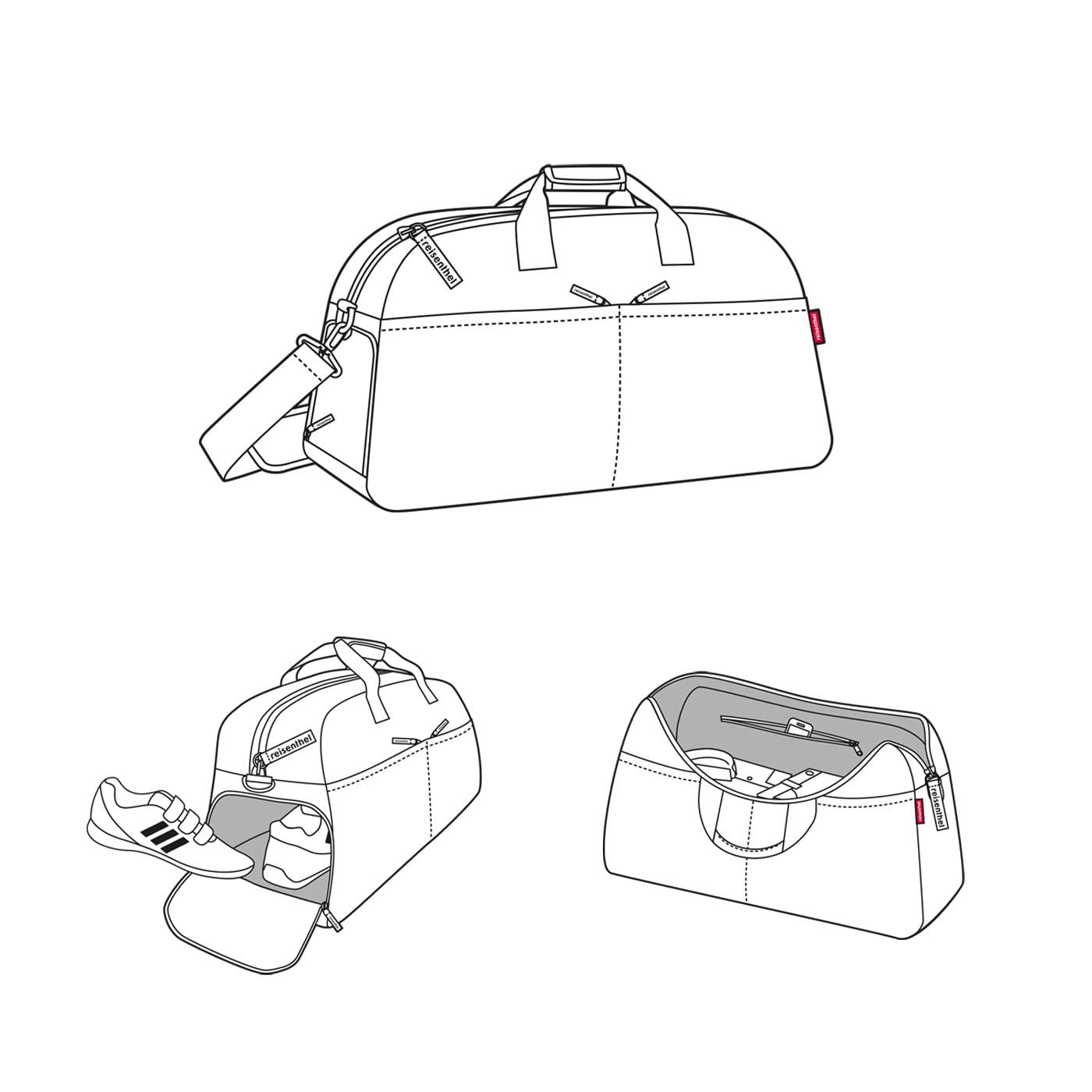 reisenthel-overnighter-plus-weekender-reisetasche-gro-wasserabweisend-viele-inne image 4