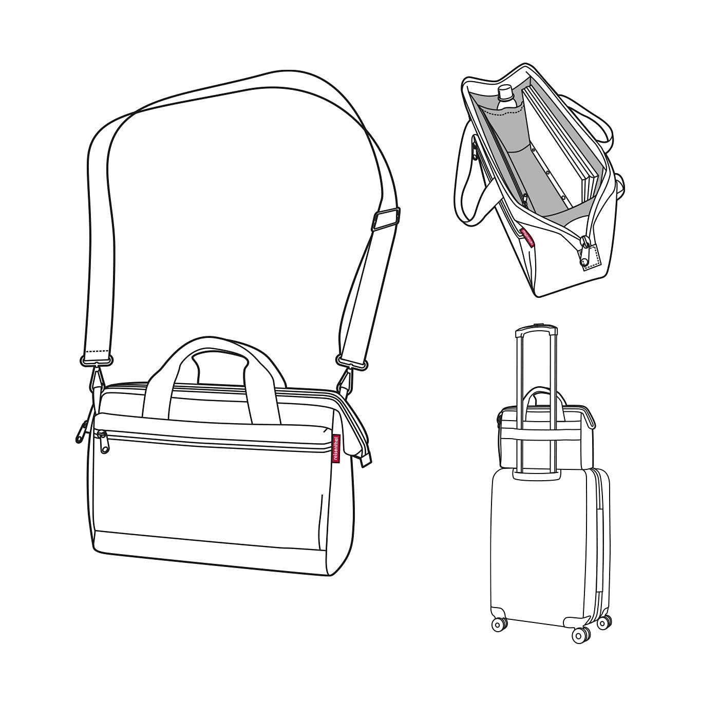 reisenthel-allrounder-s-pocket-doktortasche-kompakte-umh-ngetasche-mit-trolley-a image 8