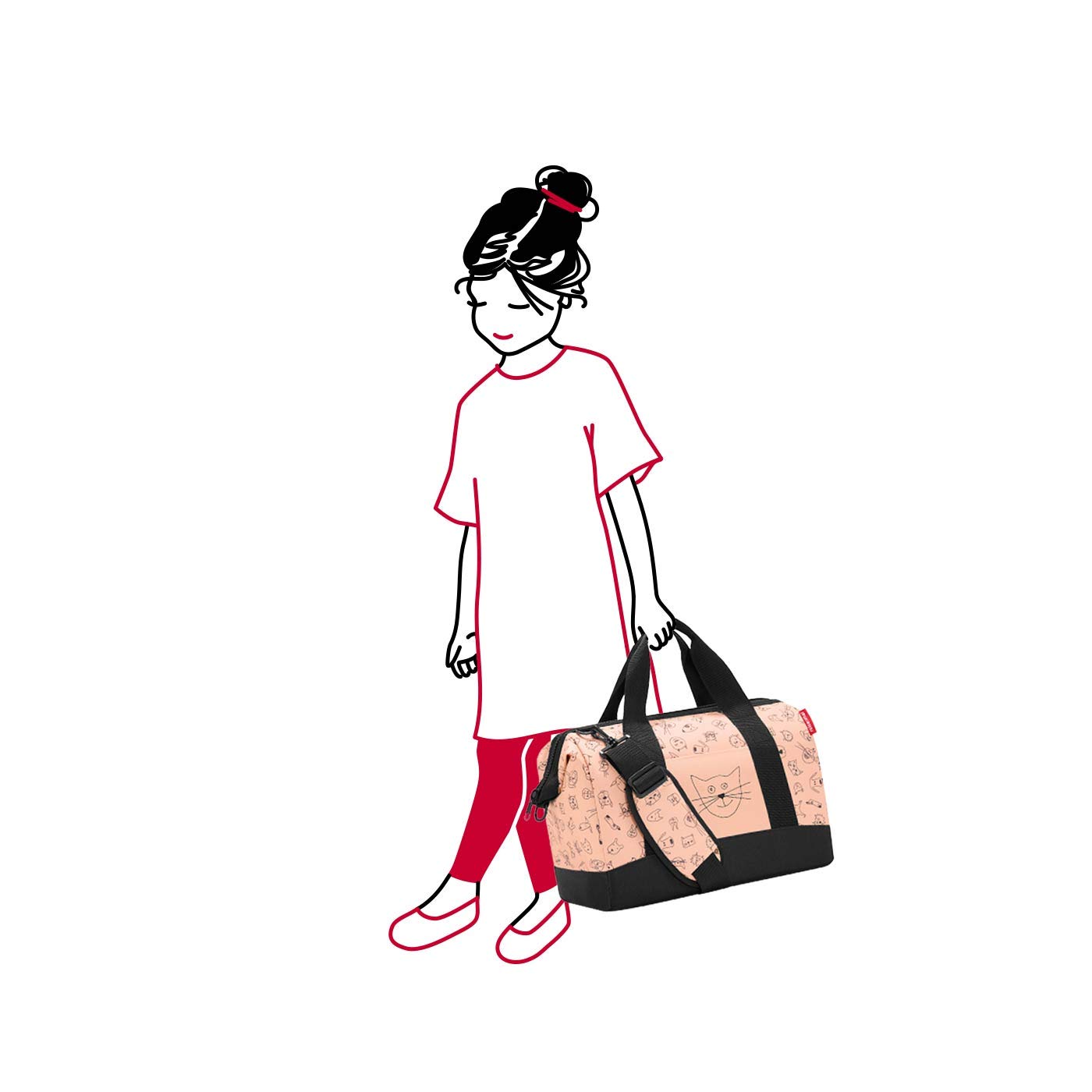 reisenthel-allrounder-m-kids-reisetasche-18-liter-kinderreisetasche-mit-tiermoti image 6