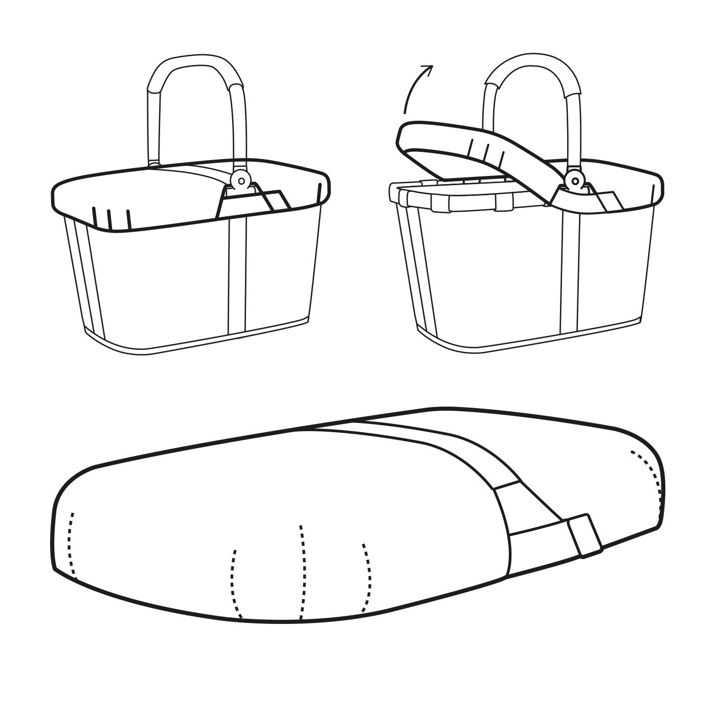 reisenthel-carrybag-cover-schwarz-abdeckhaube-f-r-den-reisenthel-carrybag-einkau image 3