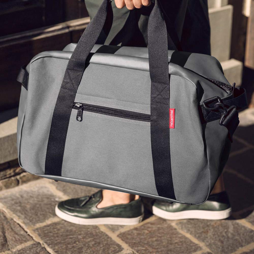 reisenthel-traveller-reisetasche-55-l-canvas-grey-57-x-34-x-27-cm-weekender-mit- image 3