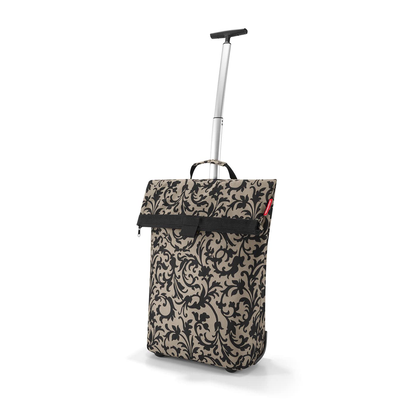 reisenthel-trolley-m-shopping-trolley-43-liter-in-dots-mit-silbernem-rahmen-roll image 8