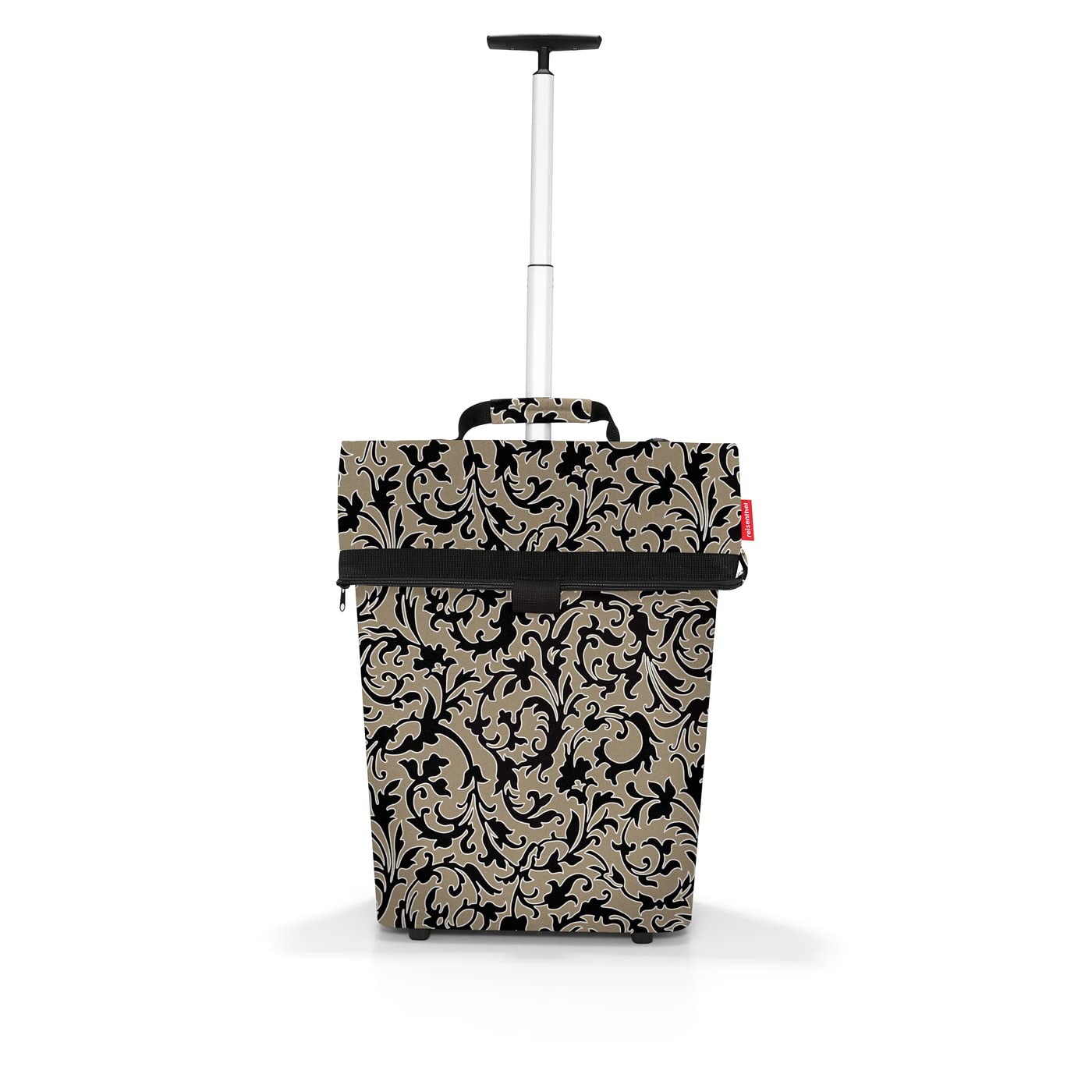 reisenthel-trolley-m-shopping-trolley-43-liter-in-dots-mit-silbernem-rahmen-roll image 7