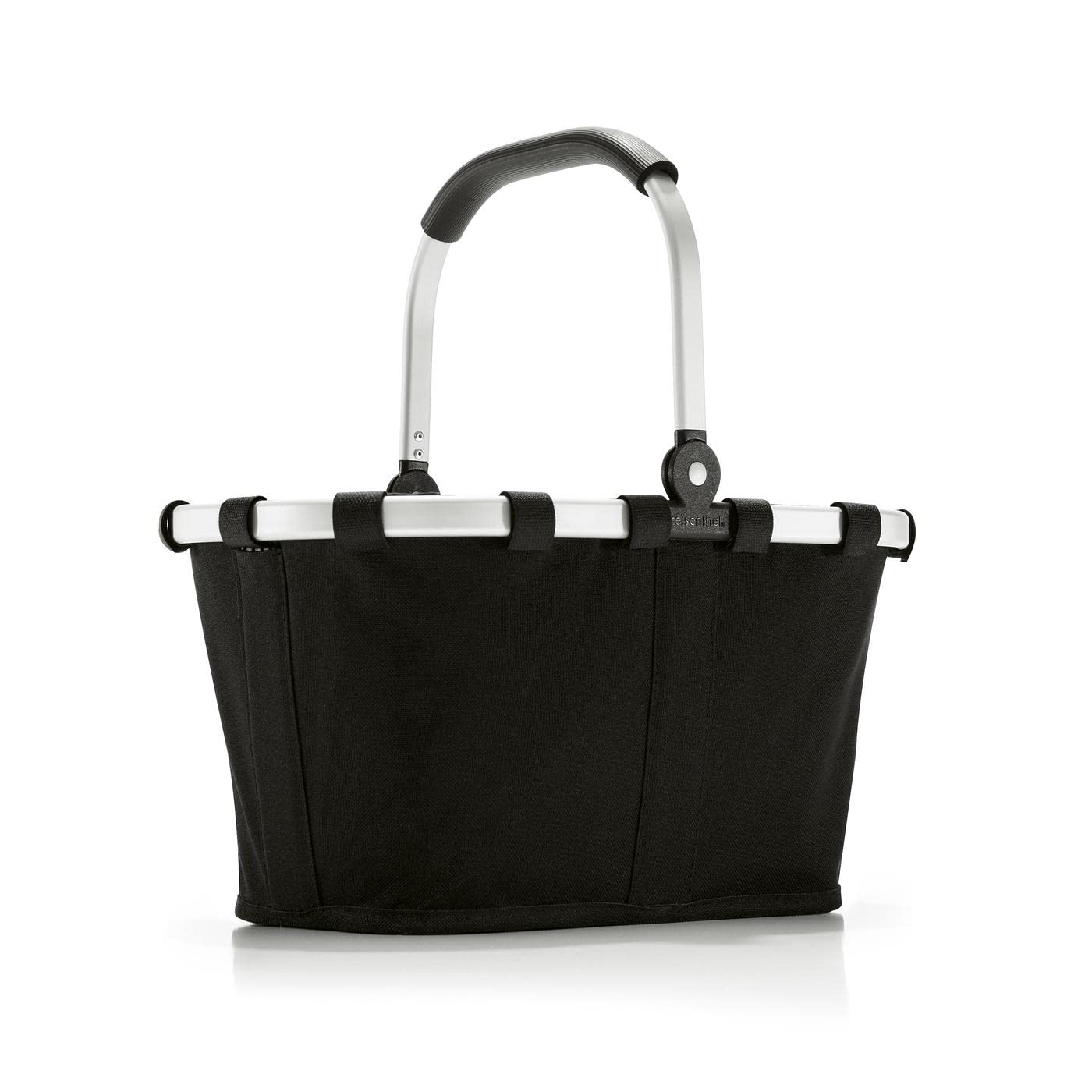reisenthel-carrybag-xs-black-kleiner-einkaufskorb-mit-aluminiumrahmen-standf-en- image 1