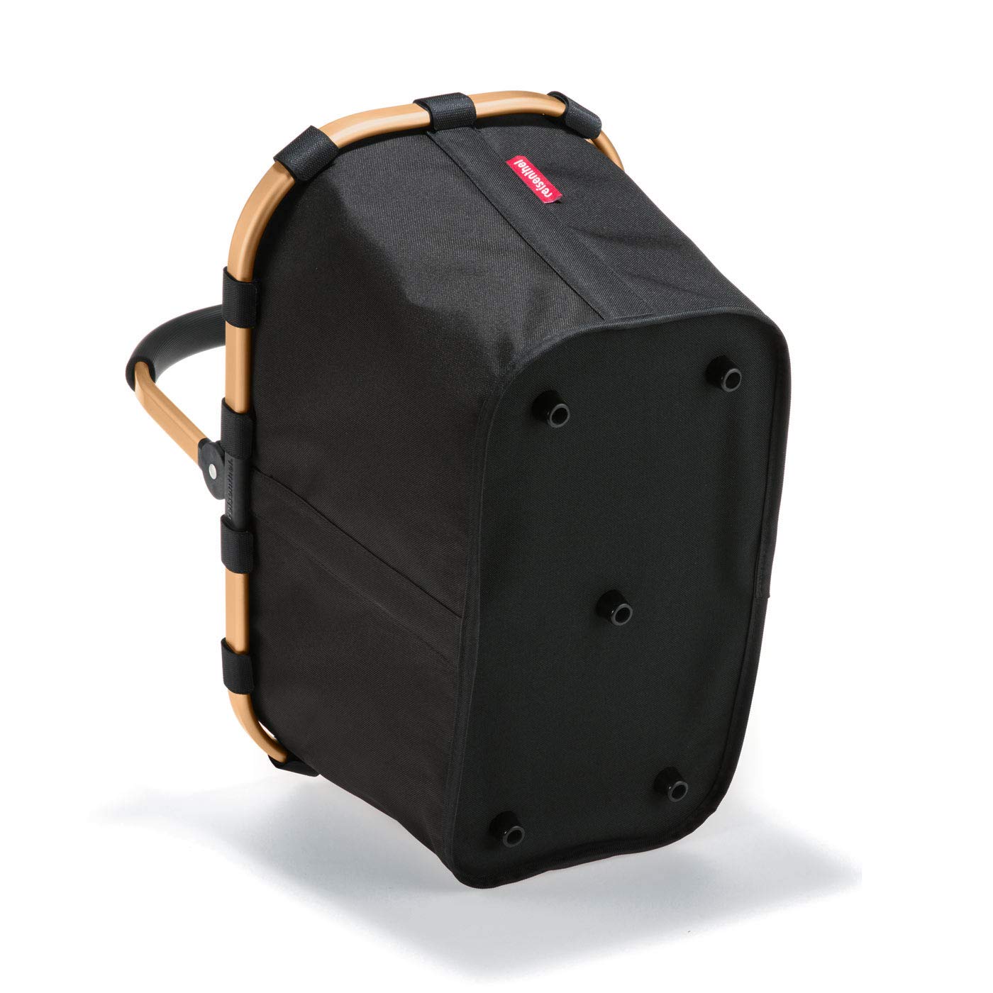 reisenthel-carrybag-frame-einkaufstasche-mit-aluminiumrahmen-gold-black-belastba image 6