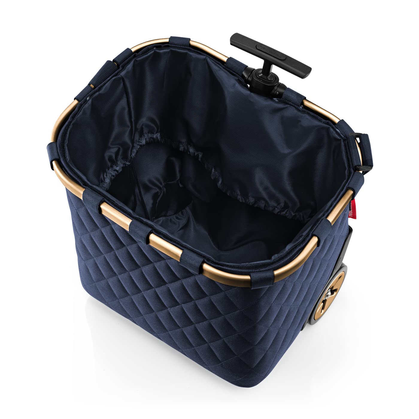 reisenthel-carrycruiser-einkaufstrolley-rhombus-midnight-gold-40-l-trolley-mit-a image 3