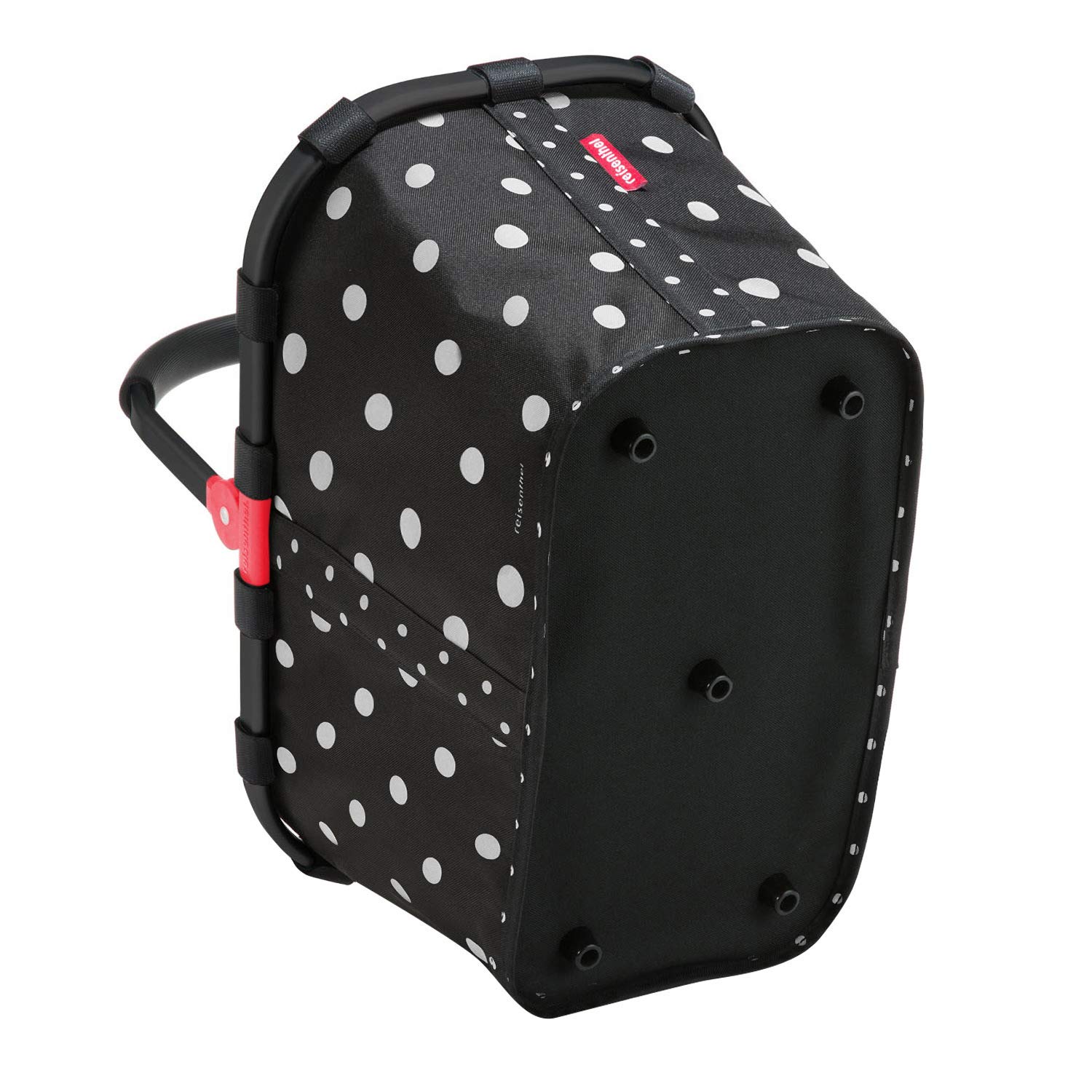 reisenthel-carrybag-frame-einkaufskorb-22-liter-schwarzer-rahmen-black-mixed-dot image 3