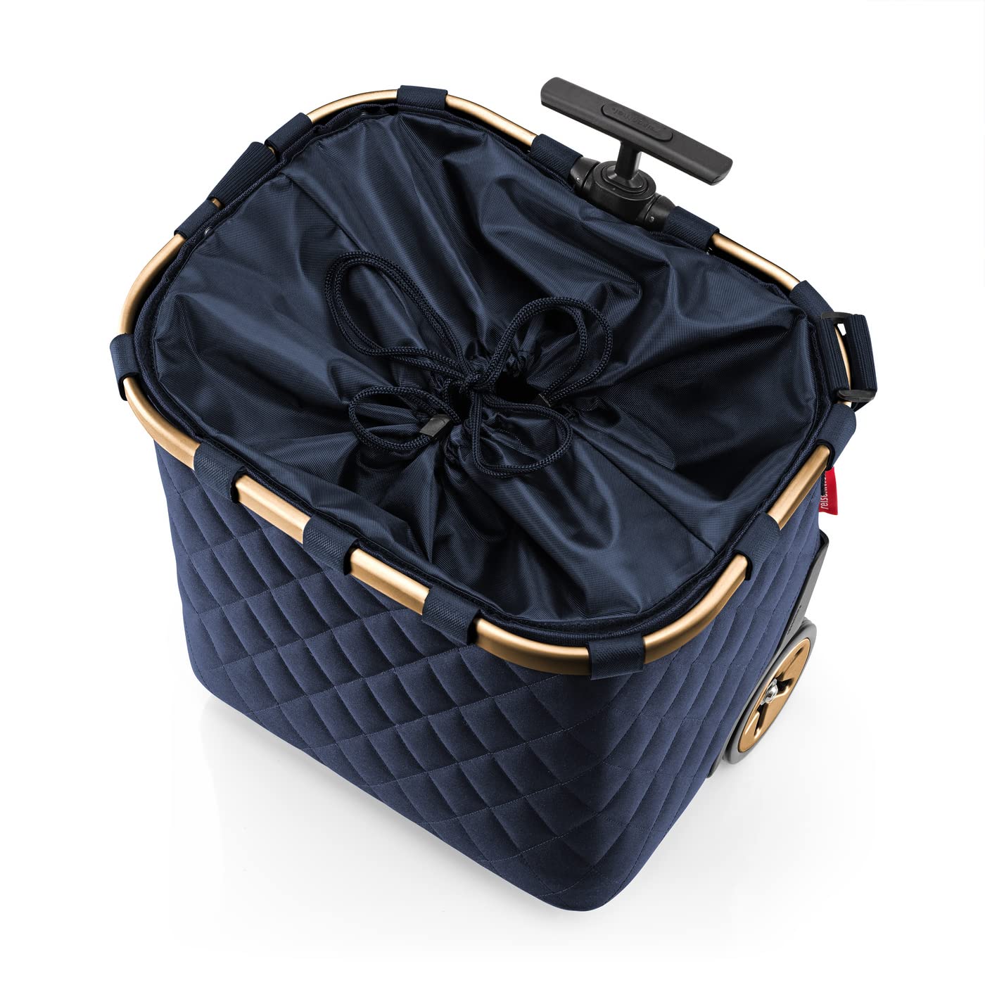reisenthel-carrycruiser-einkaufstrolley-rhombus-midnight-gold-40-l-trolley-mit-a image 4