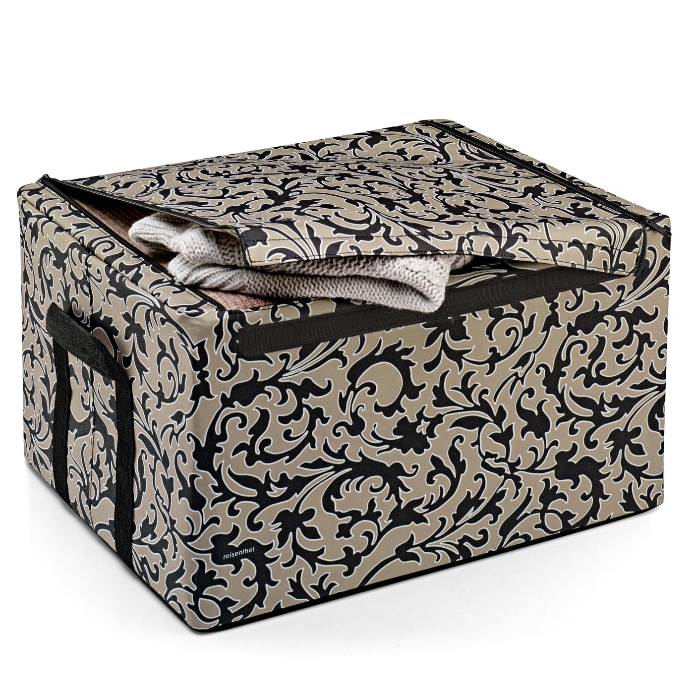 reisenthel-storagebox-l-baroque-marble-aufbewahrungsbox-mit-deckel-formstabil-wa image 1