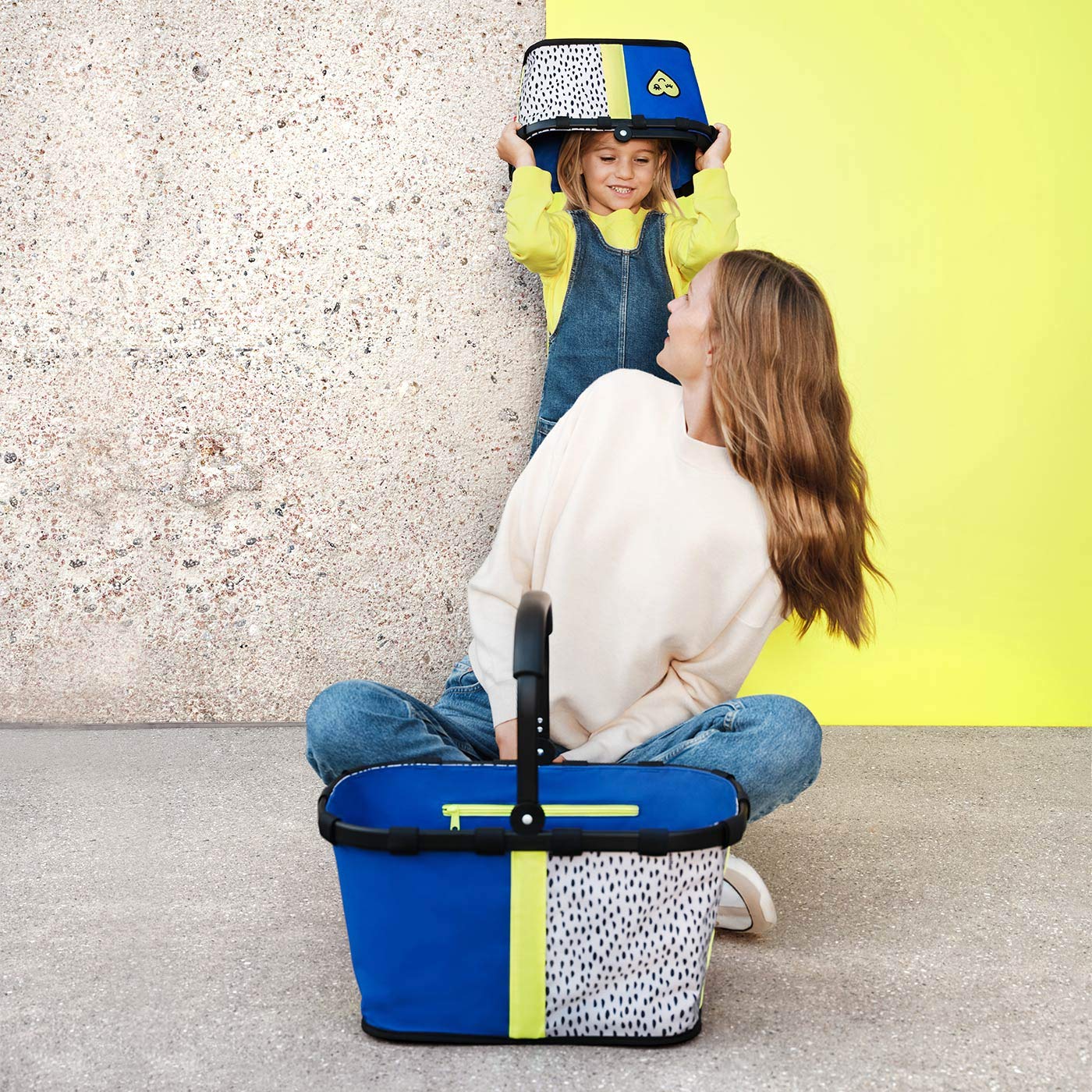 reisenthel-xs-kids-mini-me-leo-einkaufskorb-blau-grau-5-liter-faltbar image 2
