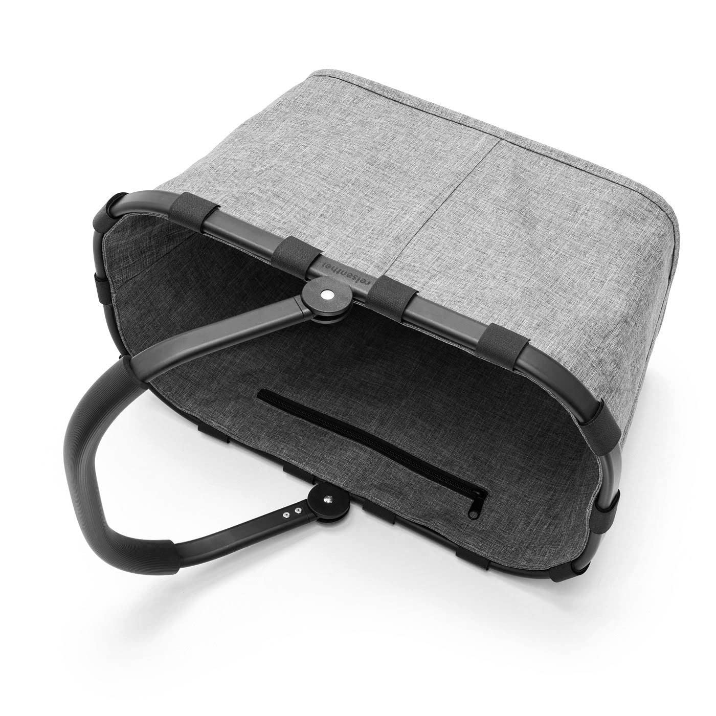 reisenthel-carrybag-twist-silver-einkaufskorb-mit-aluminiumrahmen-innentasche-mi image 3